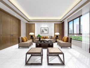 Carrara White Polished Porcelain Tile 800x800mm Grade AAA
