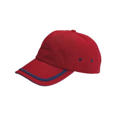 Six Panel Cotton Unconstructed Baseball Caps Outdoor Baseball Hats Velcro Closure