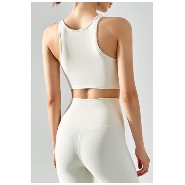 Boat Neck Recycled Womens Sports Bra High Impact Workout Underwear