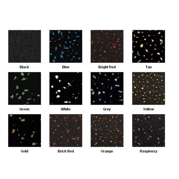 20MM Tiles Interlocking Floor Mat Gym Rubber 500*500 EPDM