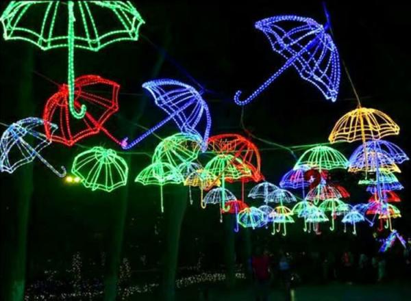 LED Simulation Umbrella Shape Lamp Outdoor Waterproof Lighting Festival Products Spring Festival Christmas Decorative Li