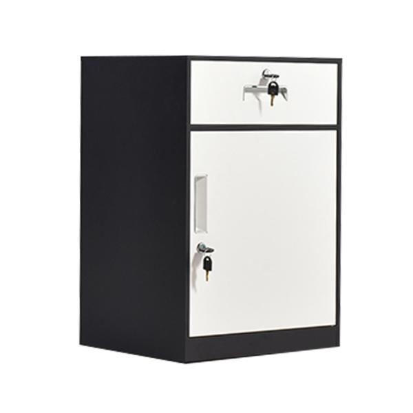 Hospital Single Door Metal Nightstand Bedside Cabinet With Drawer