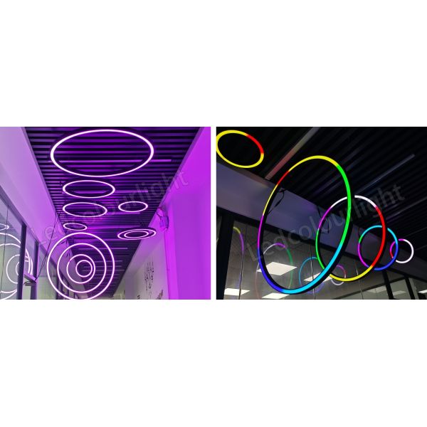 DMX512 Control RGB RGBW Pixel LED Ring Light for Outdoor Events Decoration