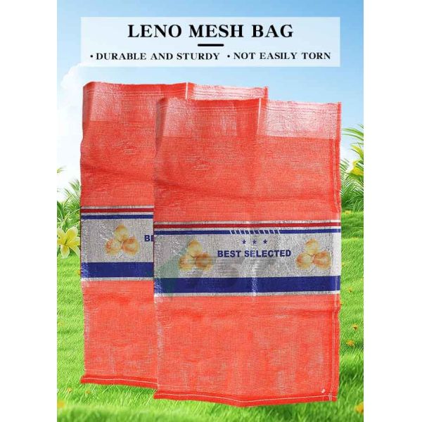 Purple Color Drawstring Pp Leno Mesh Bag For Onion Firewood Seafood Vegetable Packing