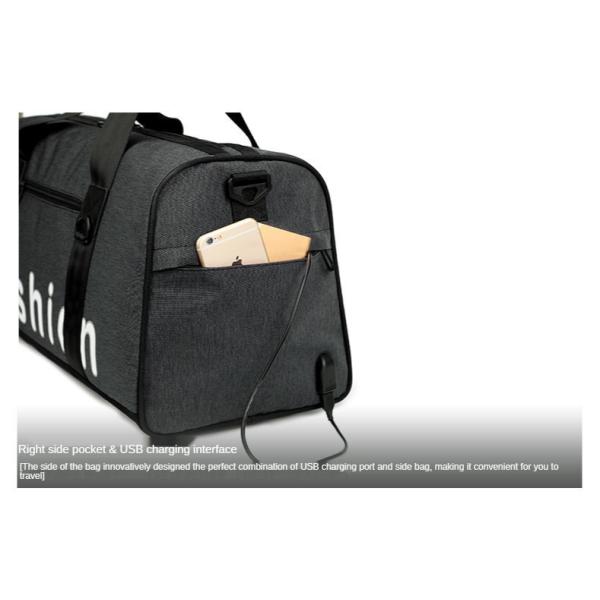 PU Leather Sports Messenger Short Distance Travel Bag 52*25*31cm