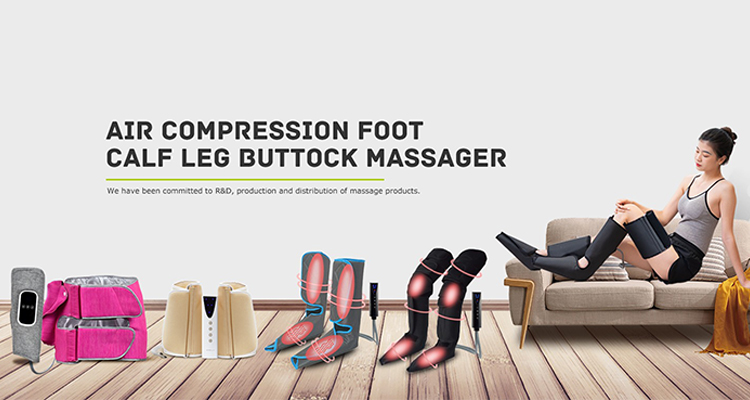 510K/CE/ROHS Certified Air Compression Leg Massager with 3 Massage Modes and Heating Function for Foot and Leg Therapy