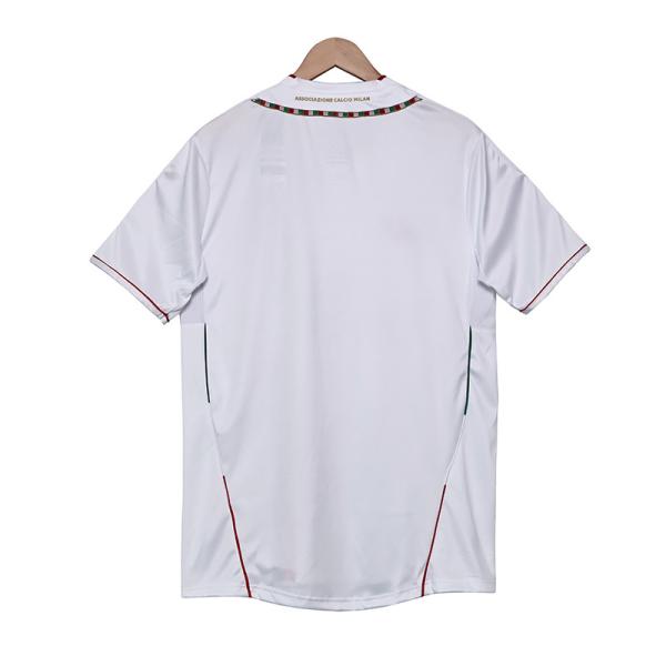 Away Retro Fan Football Shirts Black And White Design for AC Milan 2011-2012 Season