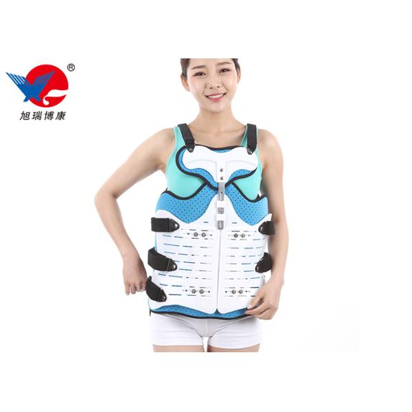 Flannel And PVC Thoracic Lumbar Sacral Orthosis Brace For Lower Back Pain Treatment