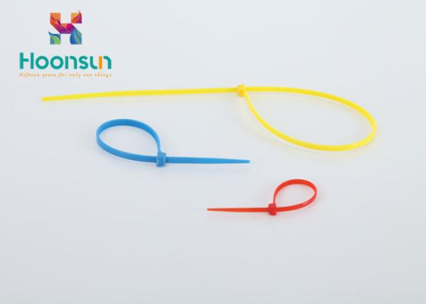 Nylon Industrial Cable Tie Cable Gland Accessories With Customized Color