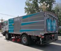 limpieza azul del vacío de los policías motorizados del camino 6 del camión del barrendero de calle 4x2