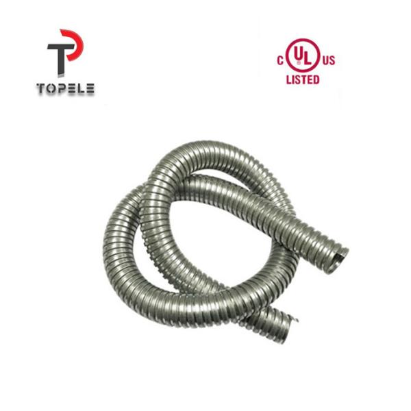 Condução flexível de aço galvanizado de prata 3/8 - 4