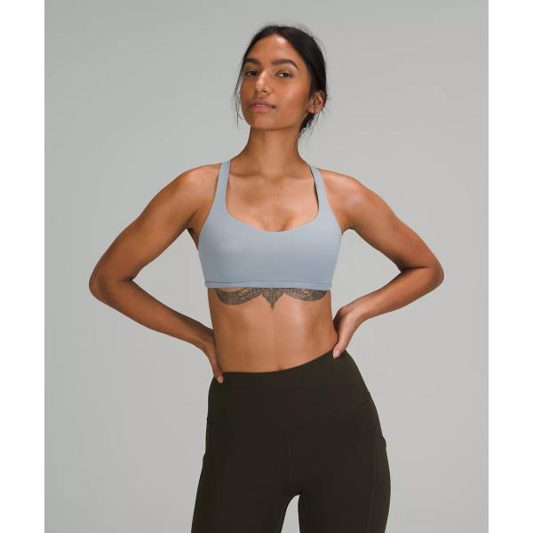 Workout High Impact Sports Bra With Adjustable Straps Cross Back