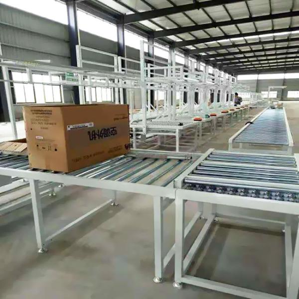 High-Speed Roller Conveyor Line Customizable Frame Height 800 mm Belt Speed 0-10 m/min For Packaging