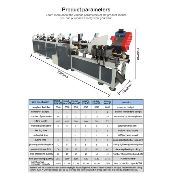 XS-425CNC Automatic Pipe Cutting Machine 300-400mm Blade Size