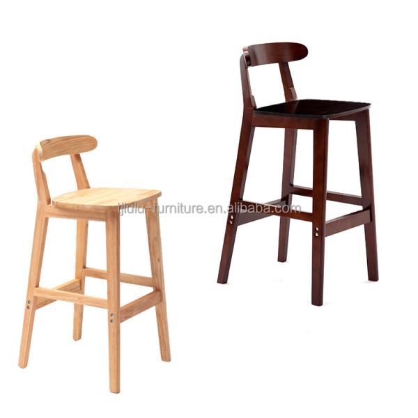 Vintage Style High Chair Bar Stool with Solid Wood Material  LL-C34