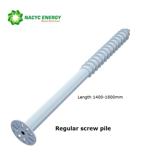 Screw Foundation Systems Q235 Steel Adjustable Length Solar Ground Screws Solar Panel Support Screw Pile