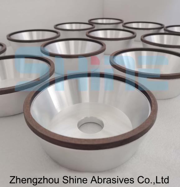 Ceramic Flared Cup Centerless Grinding Wheels 400 Degree Celsius For Industrial