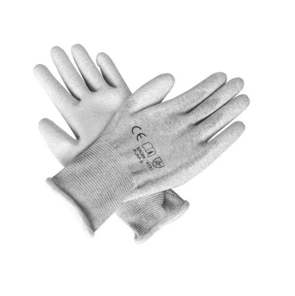Anti Static ESD Glove Lint Free ESD PU Coated Palm Fit Gloves Carbon Fiber Antistatic Safety Work Gloves