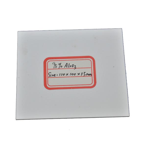 High Temperature Alumina Ceramic Plate 9 Mohs With 8.9 X 10-6/K Thermal Expansion