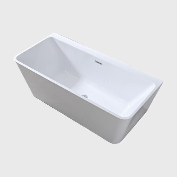 Bathroom Reinforced Acrylic Back To Wall Bathtubs For Adult Stand Alone 1500mm