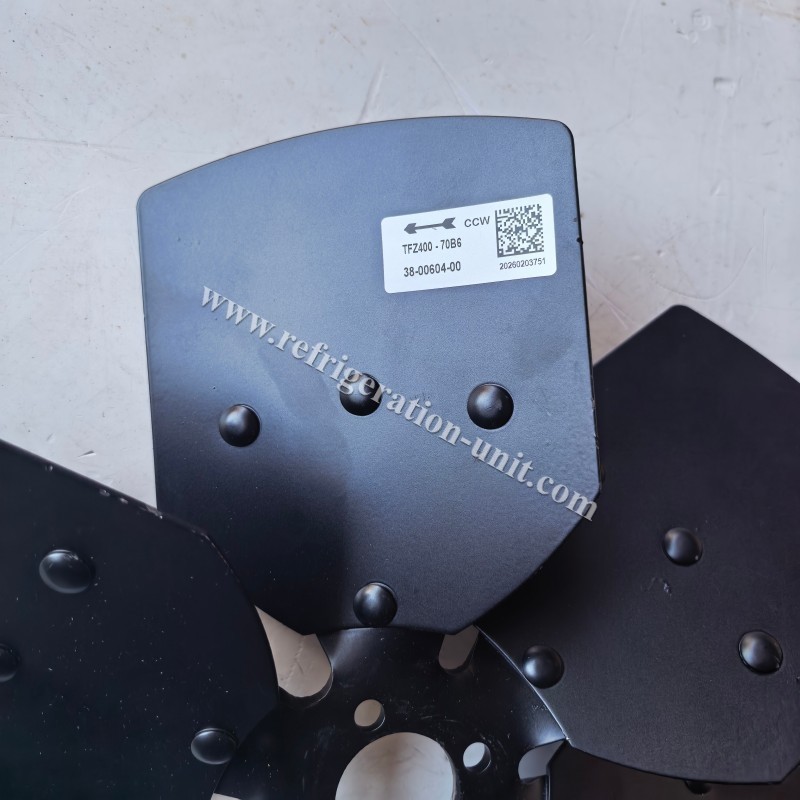 38-00604-00 Replace The 38-60000-01 Carrier Original Spare Parts Condenser Fan Blade Supra 650 / 722 / 744 / 750 / 750 MT / 750 SW / 850 / 850 MT / 900