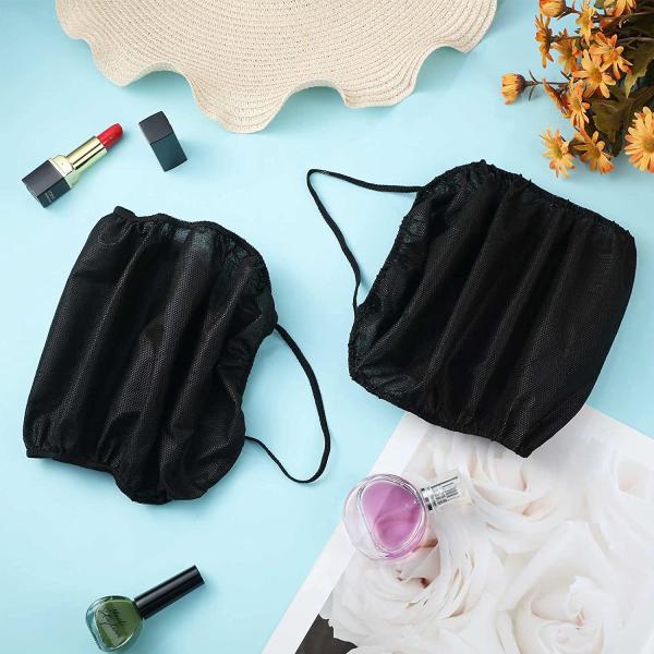 S&J Disposable Bra OEM High quality one piece bra black shoulder straps women sexy disposable non woven spa bra