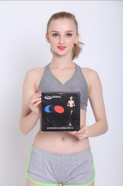 Custom Logo Core Sliders for Gym Pilates Gliders Ab Exercise Workout Gliding Discs-Sliding Sit-Up Push-Ups Comfortable Floors