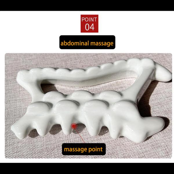 Ceramic Gua Sha Facial Massage Tool with Natural Moist Heat/Cold Therapy in Korea