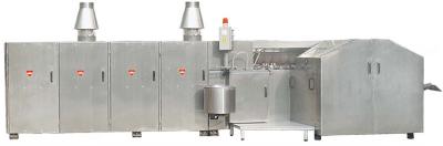 Linha de produção rolada 1.5hp do gelado da bolacha com as placas do cozimento de Durble