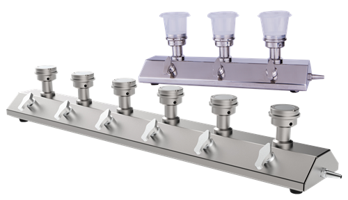 3 Filter Head Easy Clean Manifold Vacuum Filtration Stainless Steel Solvent Filter