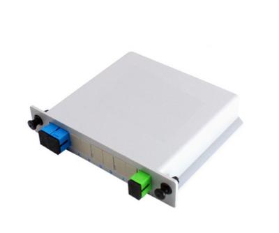 FTTX FTTH Fiber Optic PLC Splitter 1X2 Cassette , LGX Optical Cable Splitter