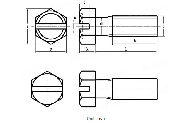 Шестиугольник нержавеющей стали 8,8 ранга 4,8 прорезал утопленный крест винта болта