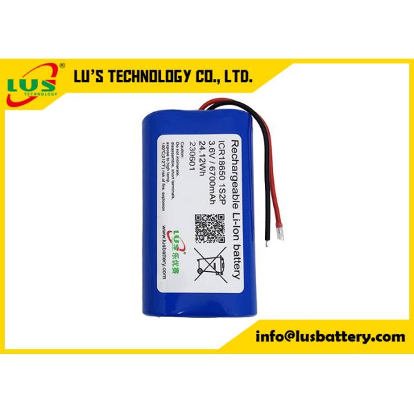 ICR18650 блок батарей 18650 3350mah 6700mah иона лития блока батарей 3.6V 6700mAh перезаряжаемые