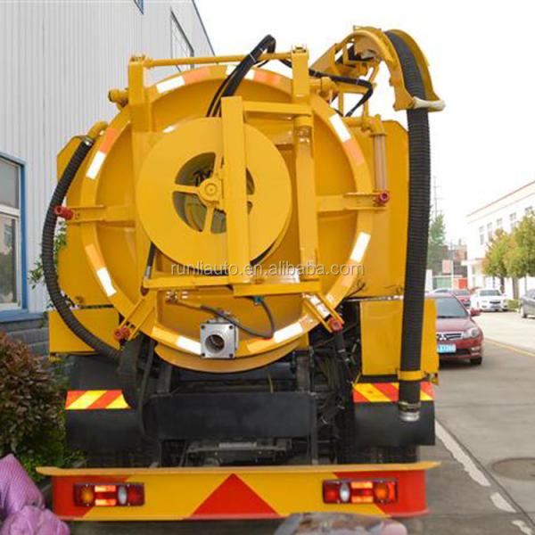 Dongfeng Auto Cleaning Sewage Suction Truck Sewer Cleaning Vehicles 4x2