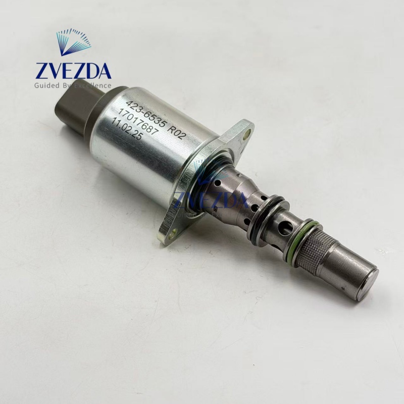 ZVEZDA Hydraulic Proportional Solenoid Valve Replace Part Number 423-6535 R02 17017687 Fit 966H 972H 980K