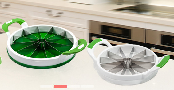 FBAB5034 for wholesales  melon slicer stainless steel sclier plastic handle