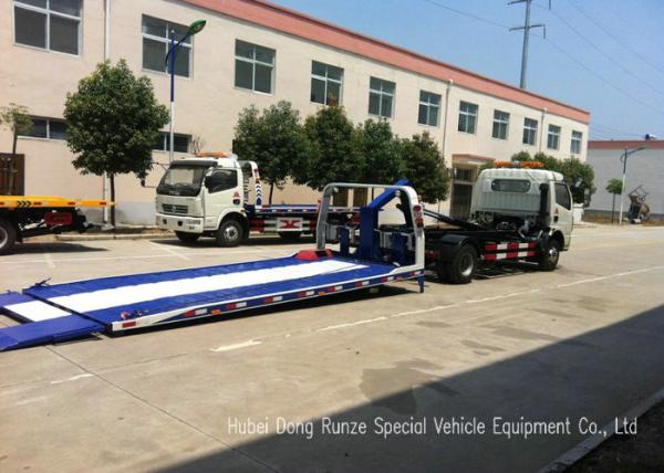 JAC Tilt Deck Flat Bed Recovery Truck , Rollback Light Duty Wrecker