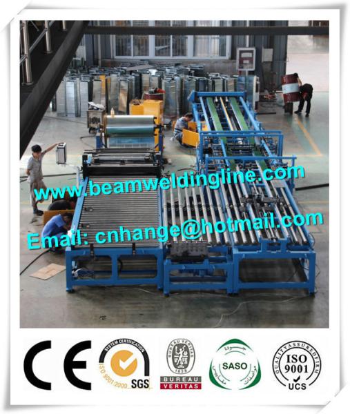 Automatic HVAC Duct Manufacturing Line , Wind Tower Production Line Make Heating Duct