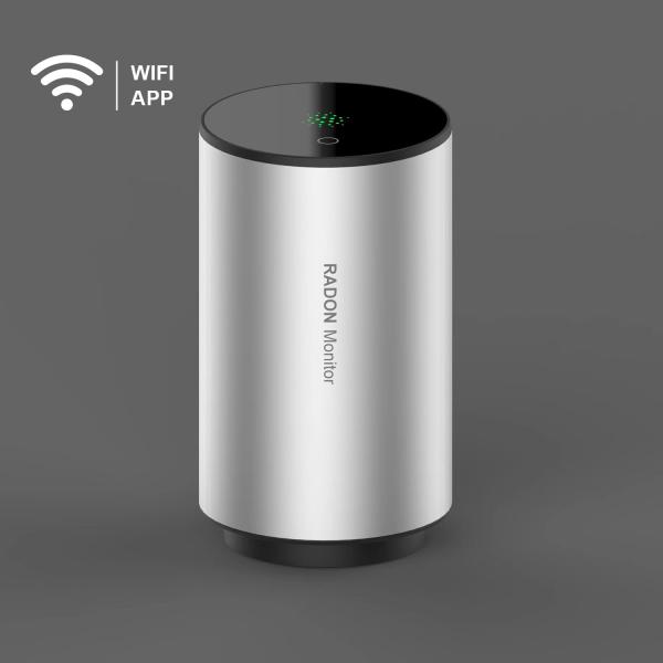 RN-PRO 200 Radon Monitor with Pulsed Ion Chamber Sensor, Wi-Fi Connectivity, and Vibration Alarm for Home and Office Safety