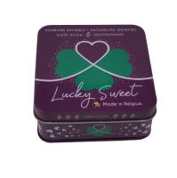 Bens decorativos de Tin Gift Box Packaging Reusable do quadrado atrativos