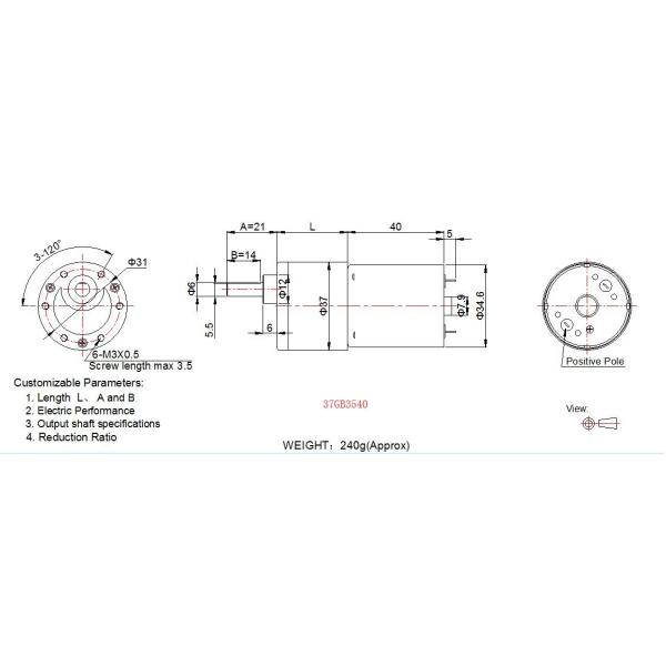 Offset Shaft DC Spur Gear Motor High Torque Mini 12v 24v 24v DC Motor With Gearbox