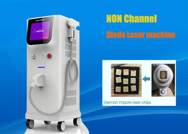 Vertical Medical Salon Laser Hair Removal Machine Non Channel 808nm Type