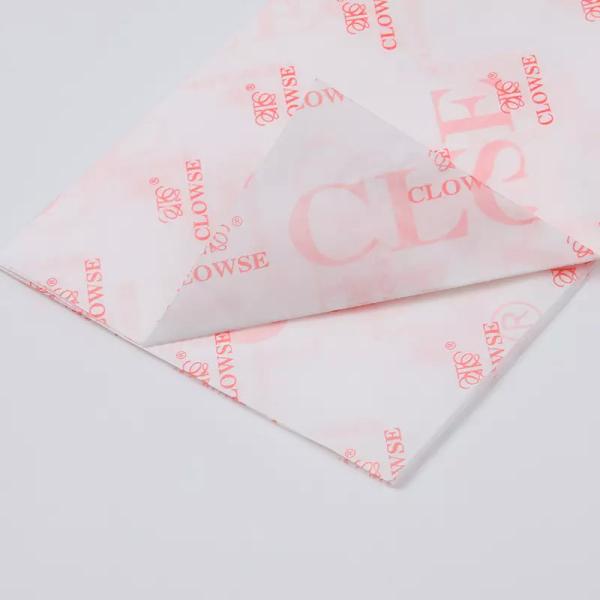 Lenço de papel de embrulho de papel de presente preto de feliz aniversário de Natal logotipo personalizado para roupas de sapato
