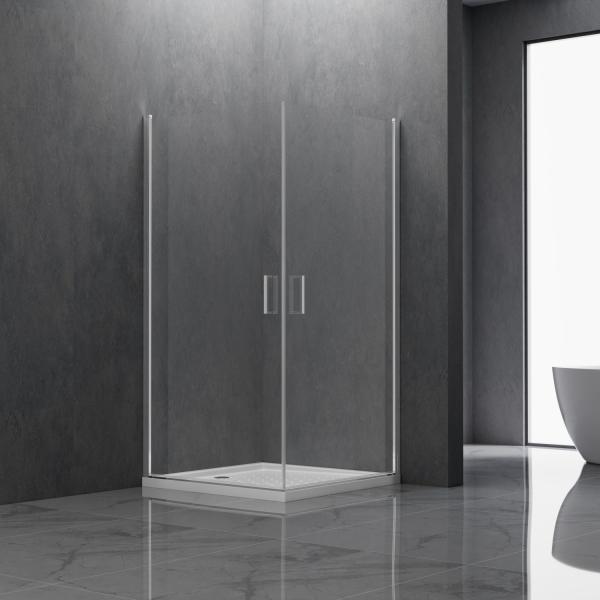 Tempered Glass Arc Simple Shower Enclosure Low Shipping Cost and 30-Day Return Policy