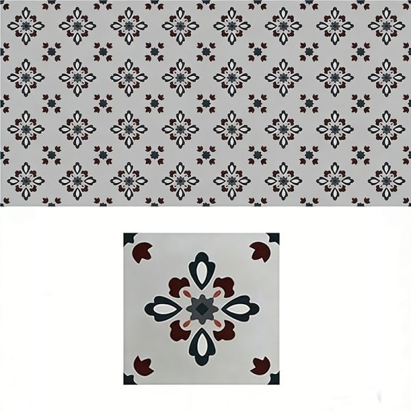 Custom Chic Cement-Patterned Flooring Tiles For Modern Spaces Kitchen Bathroom Toilet Matte Floor Wall Tile Formaldehyde Free