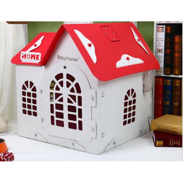 Summer Pet 022 Removable Deluxe Bungalow Villa, Teddy Dog Breathable Dog House Wholesale Color: Pink, White Red, Rice