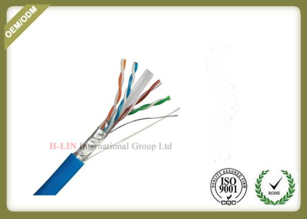 STP/Foiled Twisted Pair  Indoor CAT6 Network Lan Cable100% pure copper  4pairs 0.57mm with Fluke test