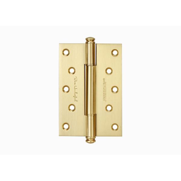 One Piece Brass Bearing Hinges , 4 Inch 5 Inch Solid Wood Door Hinges With Screws