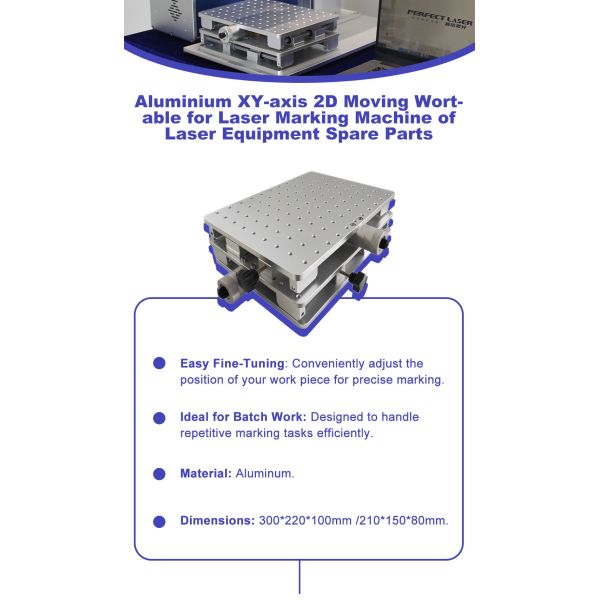 Perfect Laser Aluminium XY-axis 2D Adjustable Mini Working Bench for Laser Marking Machine