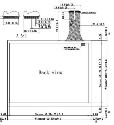 10.4 Inch  Anti - Interference long life industrial touch panel for PCAP Touch Monitor